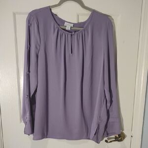 Liz Claiborne Purple Women's Blouse